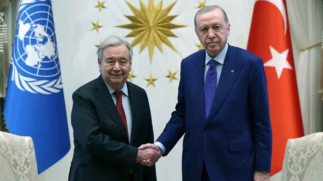 Başkan Erdoğan, Guterresi kabul etti