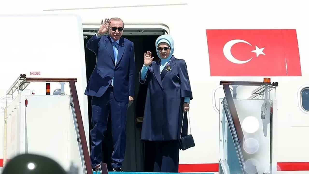 Başkan Erdoğan, Kazakistan'dan ayrıldı