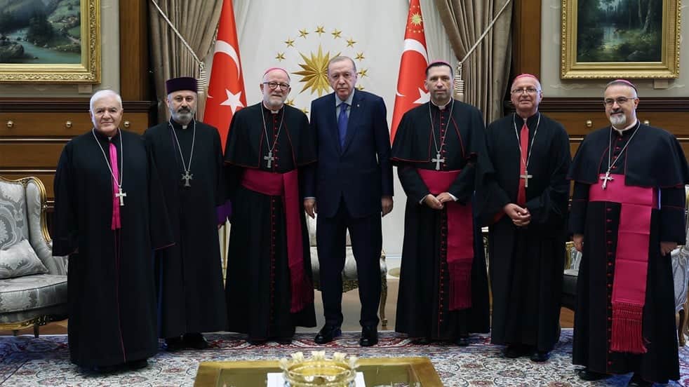 Başkan Erdoğan, Türkiye Katolik Episkoposlar heyetini kabul etti