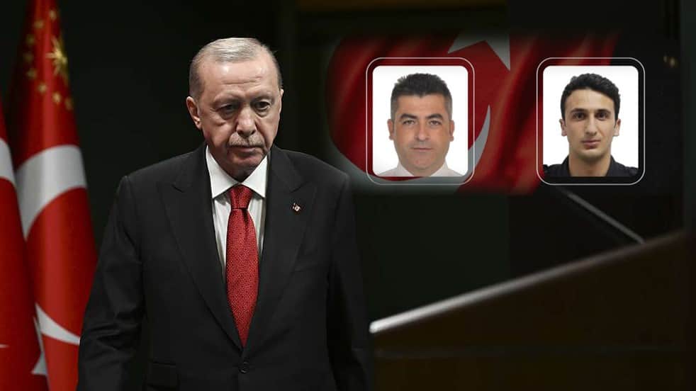 Başkan Erdoğan'dan şehit polisler için başsağlığı mesajı