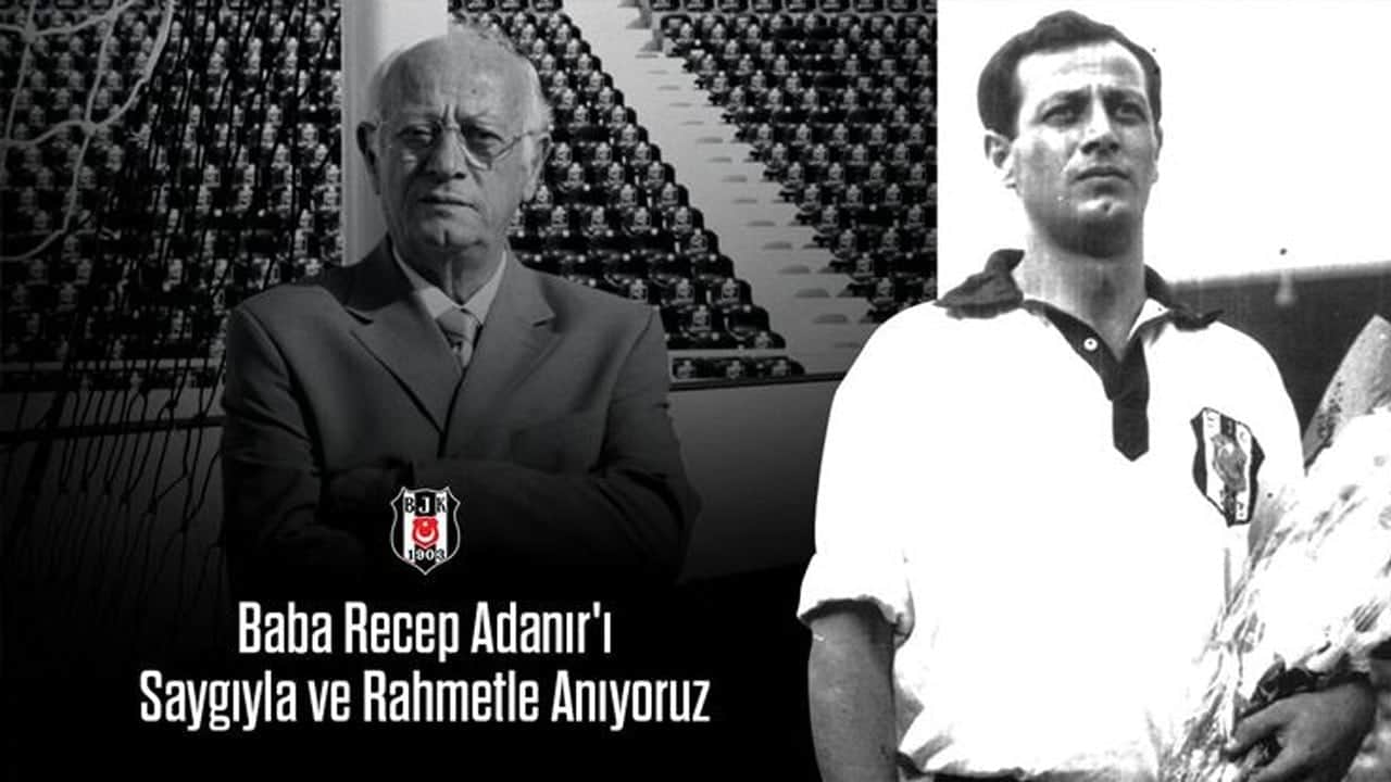 Beşiktaş efsanesi Recep Adanır anıldı