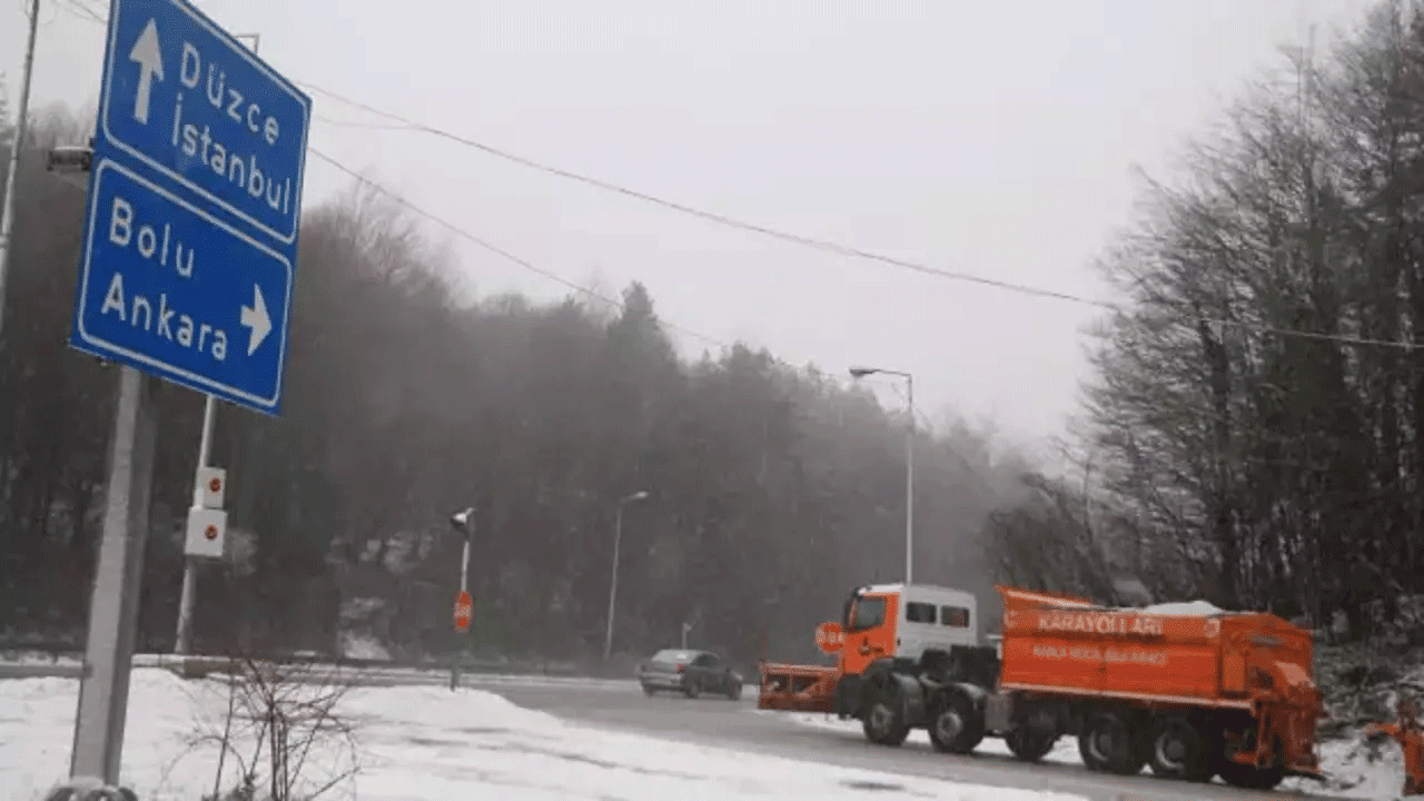 Bolu Dağı'nda kar ve sis alarmı!