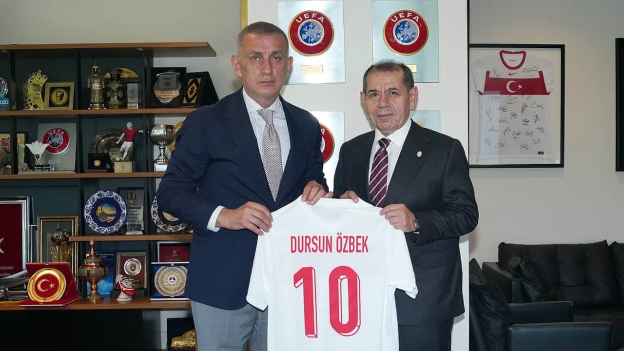 Buzlar eridi! Galatasaray Başkanı Özbek'ten TFF Başkanı Hacıosmanoğlu'na ziyaret