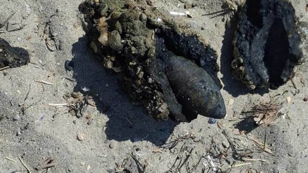 Çanakkale savaşından mı kaldı? Sahilde mühimmat bulundu!