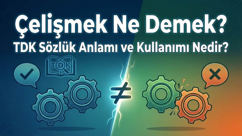 Çelişmek Ne Demek? TDK Sözlük Anlamı ve Kullanımı Nedir?