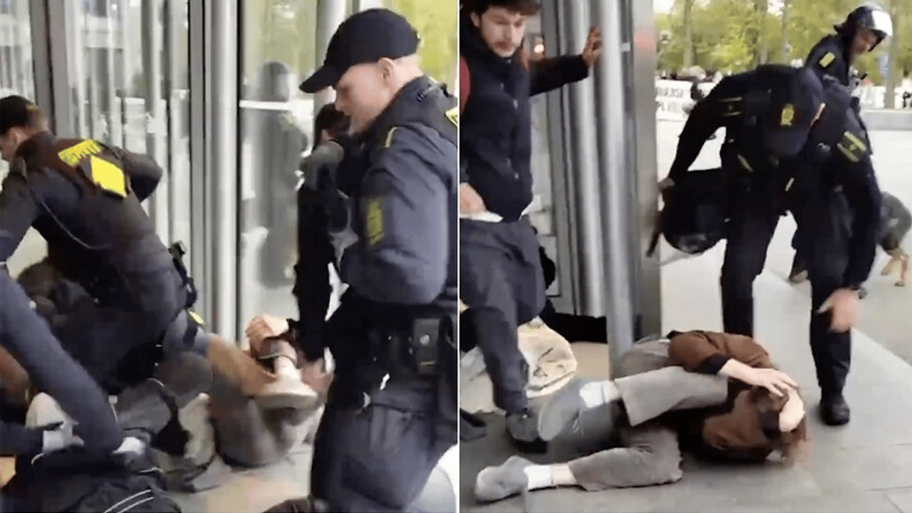 Danimarka’da İsrail’e Silah Taşıyan Şirkete Protesto