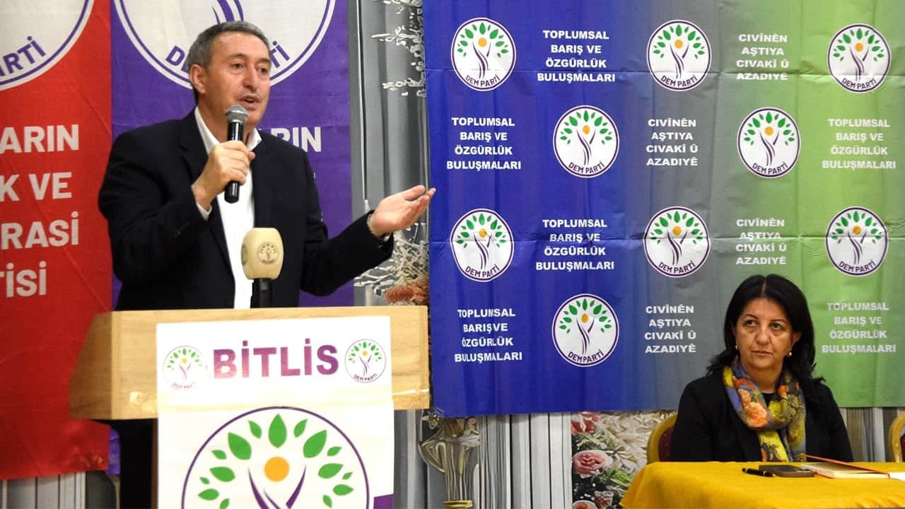 DEM Parti Eş Genel Başkanı Bakırhan "halk buluşması"nda konuştu: Biz sahip çıkarsak devlet adım atar