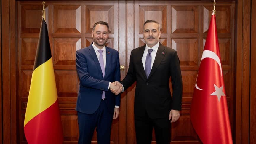 Dışişleri Bakanı Fidan, Belçikalı mevkidaşı Prevot ile görüştü
