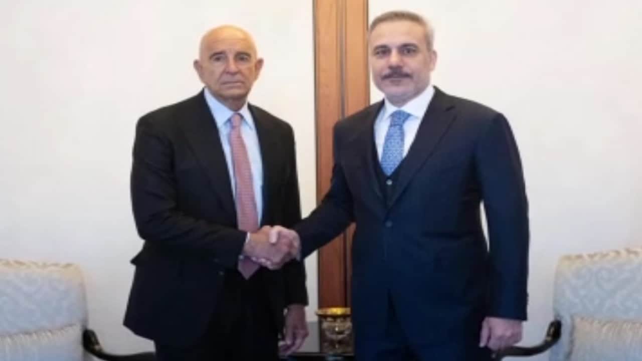 Dışişleri Bakanı Hakan Fidan, Tom Barrack'ı kabul etti