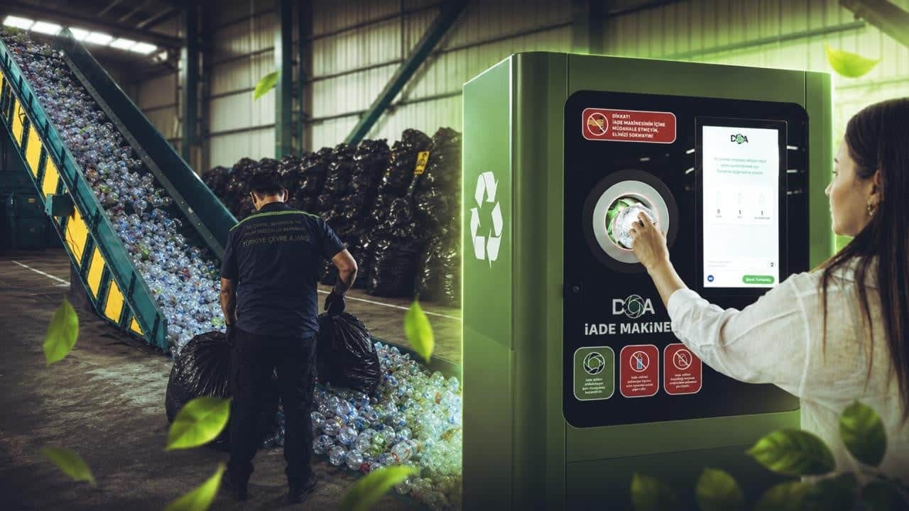 DOA ile 130 milyon içecek ambalajı geri dönüşüme kazandırıldı