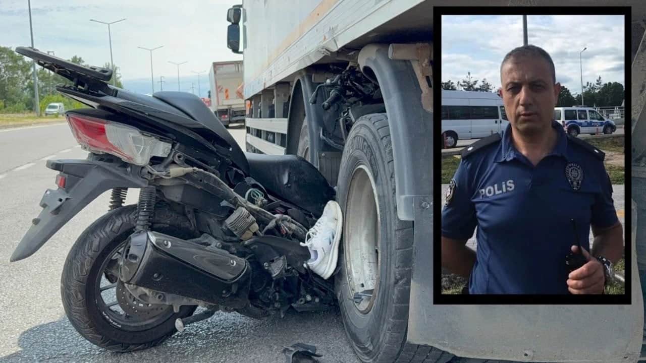 Emekli komiser feci şekilde öldü! Kamyona ok gibi saplandı