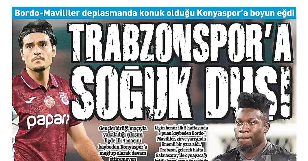 Evinde 2'de 2 yapan Trabzonspor deplasmandaki 3 maçta 1 puanda kaldı