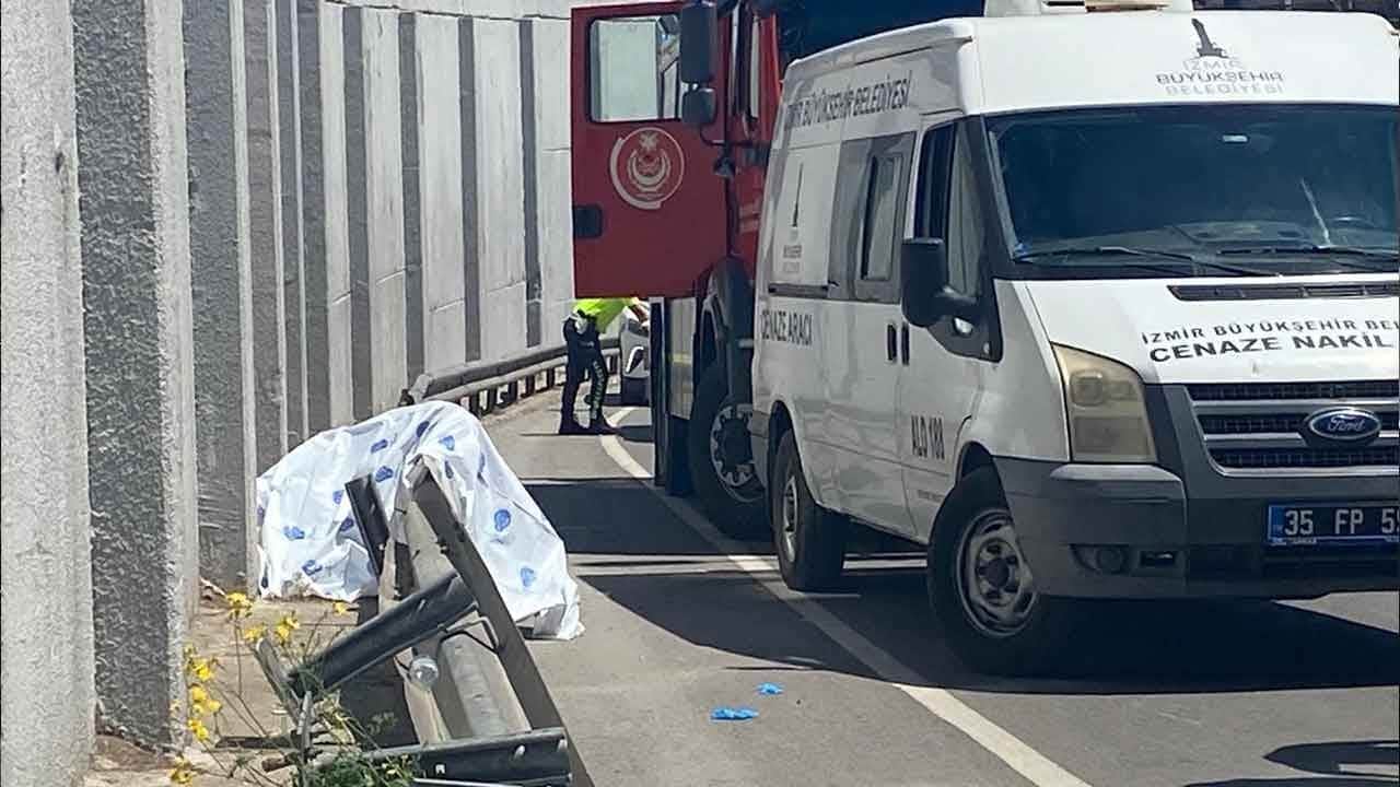 Feci kaza can aldı! Kontrolden çıkan motosiklet bariyere çarptı