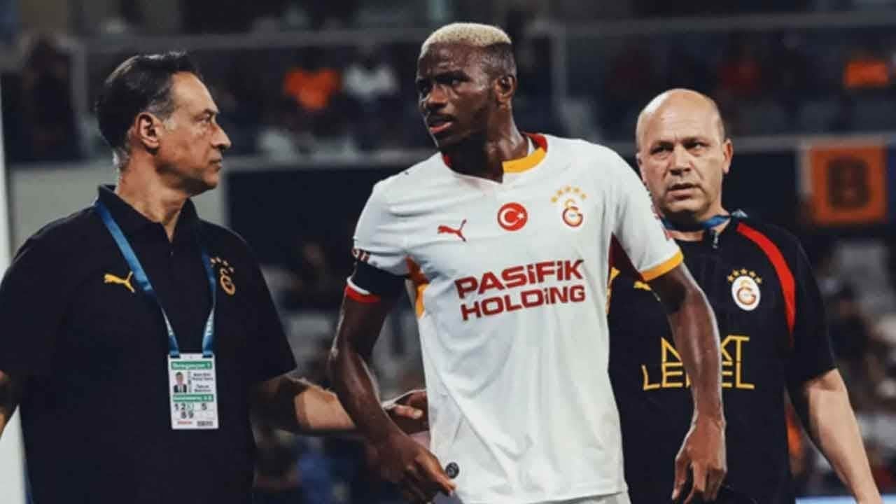 Galatasaray'da sakatlık şoku! Yıldız golcü Victor Osimhen maçı tamamlayamadı!