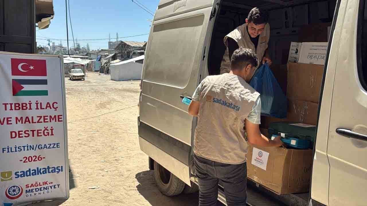 Gazze'ye sağlık desteği: İlaç ve tıbbi malzeme ulaştırıldı