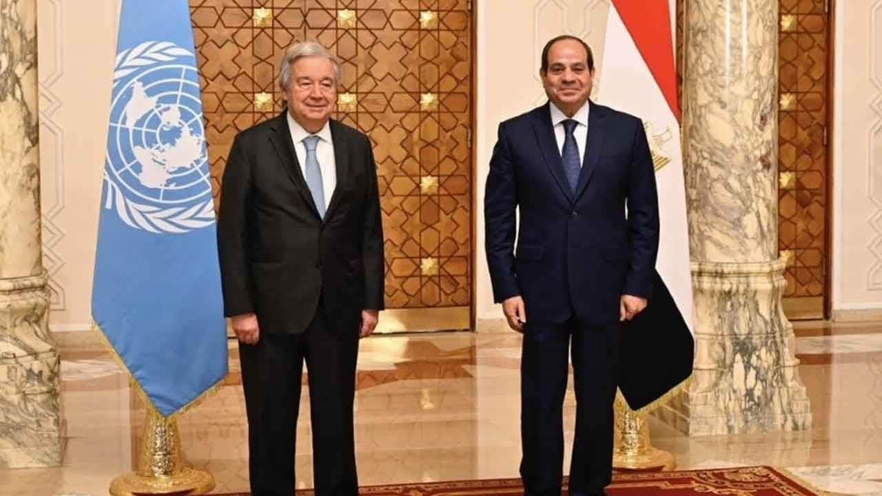 Guterres-Sisi zirvesinde bölgesel krizlere diplomatik neşter! BM’den Mısır’ın Sudan ve Gazze hamlelerine tam not!