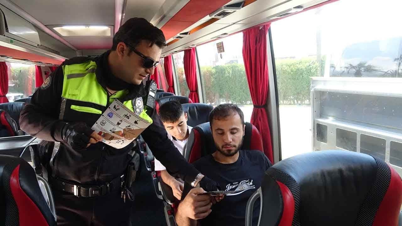 Hatay otogarından Ağrı'ya kadar emniyet kemeri seferberliği! Polis ekipleri bayram öncesi terminali abluka altına aldı!