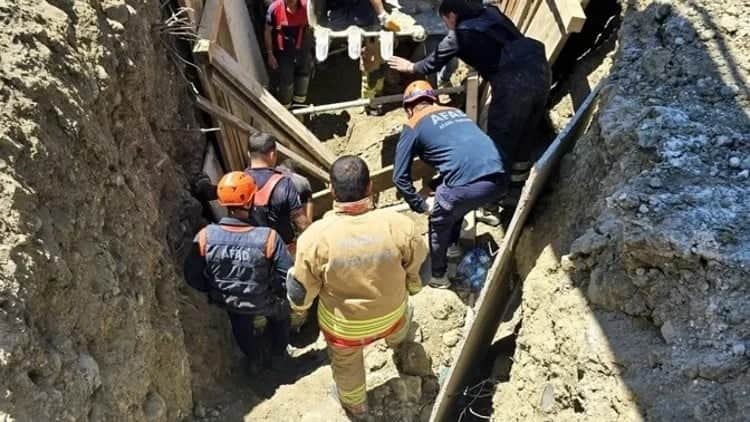 Hatay’da göçük altında kalan işçi yaralı kurtarıldı