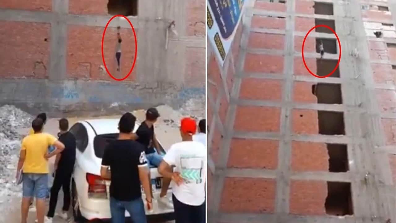 İnsan hayatını hiçe saydılar! Bu da Mısır usulü halat asansör!
