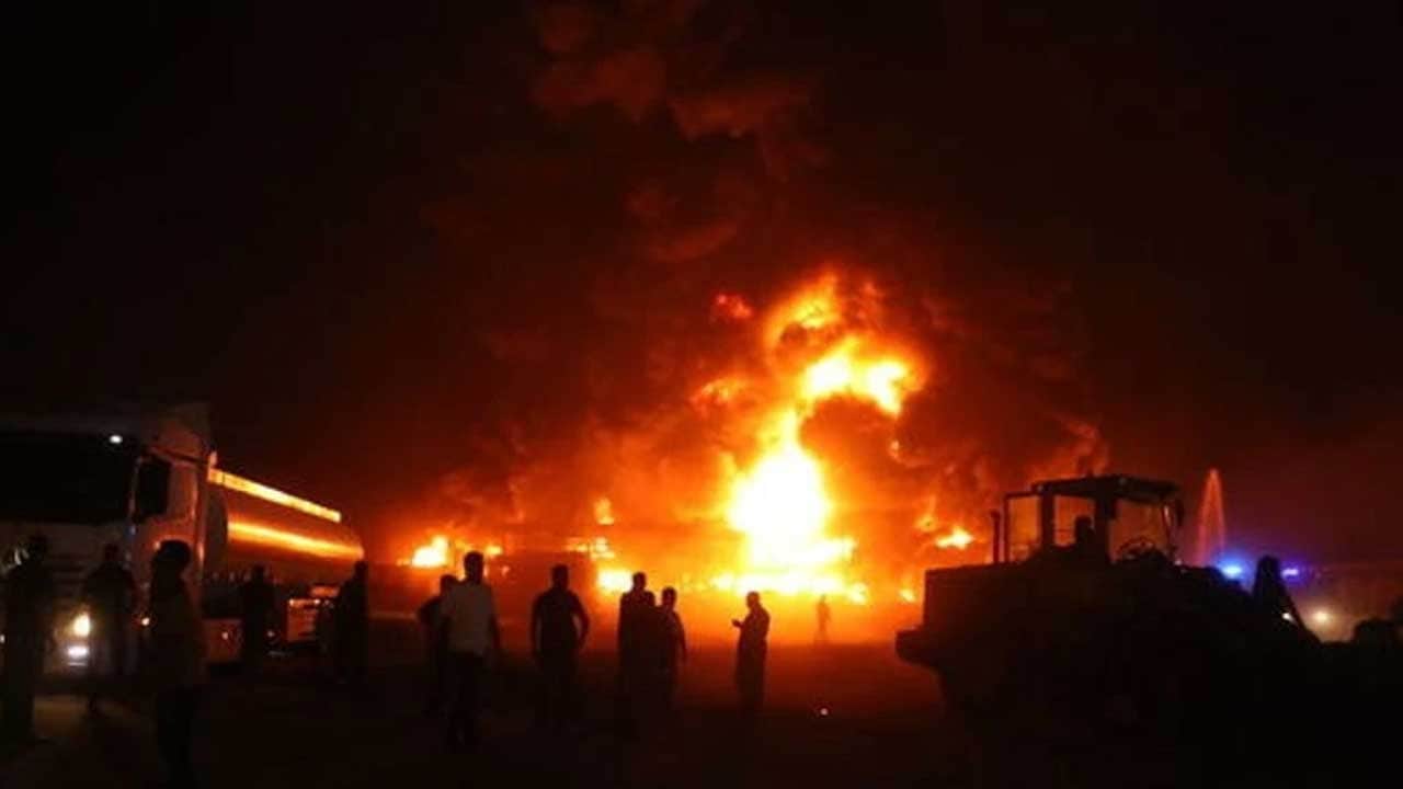 Irak'ta petrol rafinerisinde yangın! Ölü ve yaralılar var