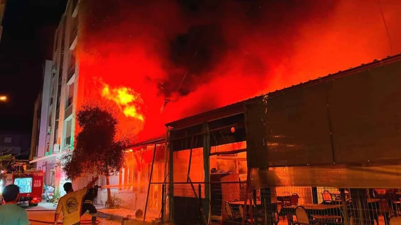 İş yeri yangını korkuttu