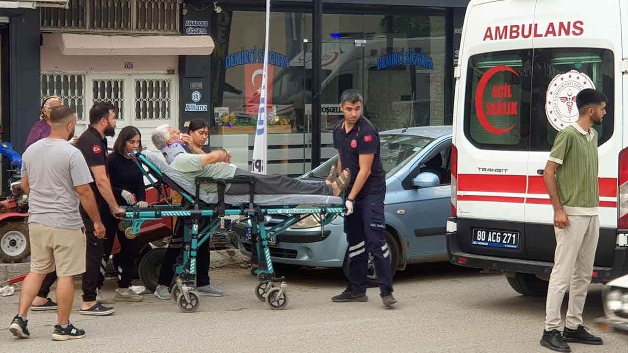Kadirli'de motosiklet yolun karşısına geçmeye çalışan yayaya çarptı! Sürücü ve yaya yaralandı!