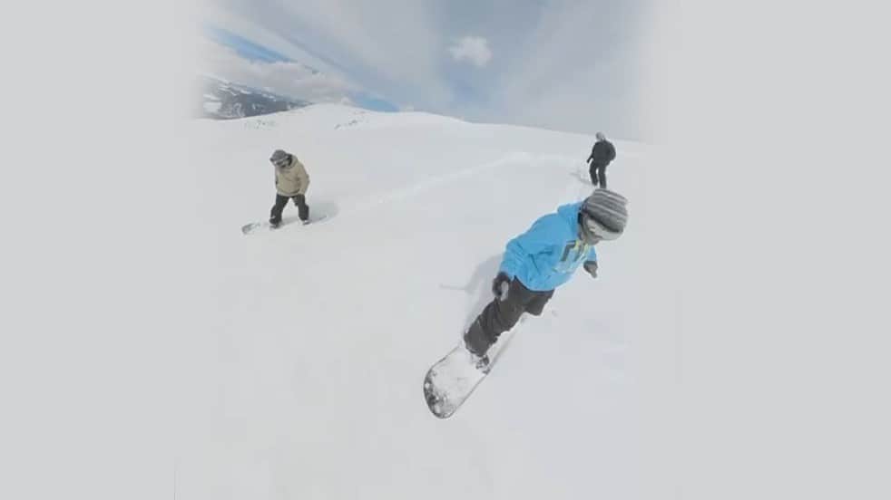 Karadeniz yaylalarında nisan ayında snowboard keyfi