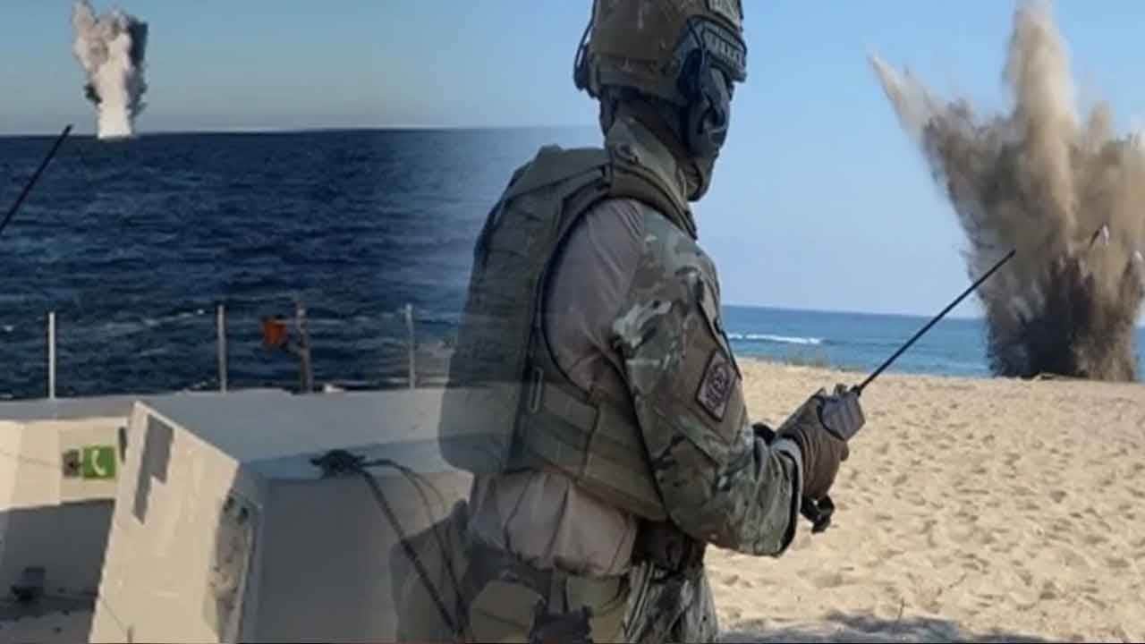 Karadeniz'de teyakkuz! SAS timleri şüpheli cisimleri ve insansız deniz araçlarını havaya uçurdu!