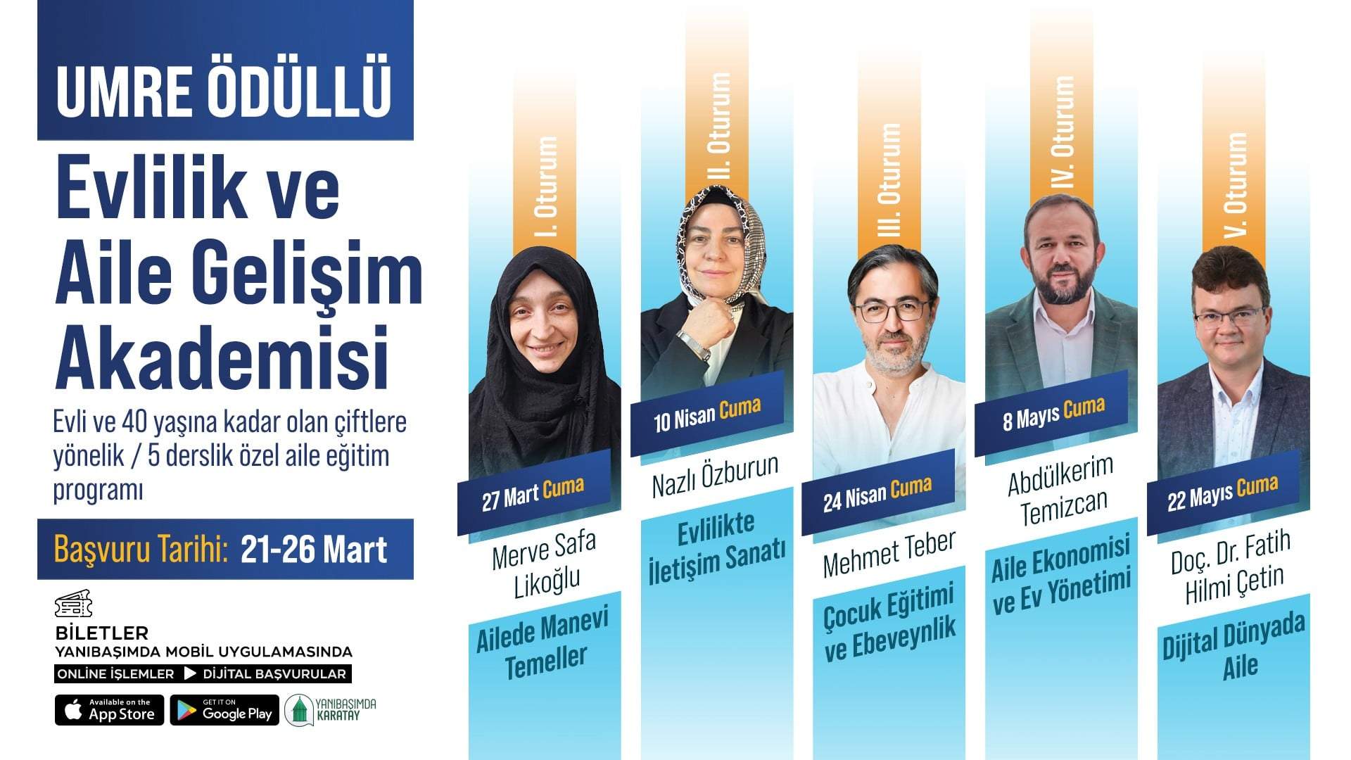 Karatay Belediyesi'nden umre ödüllü 'Evlilik ve Aile Gelişim Akademisi'