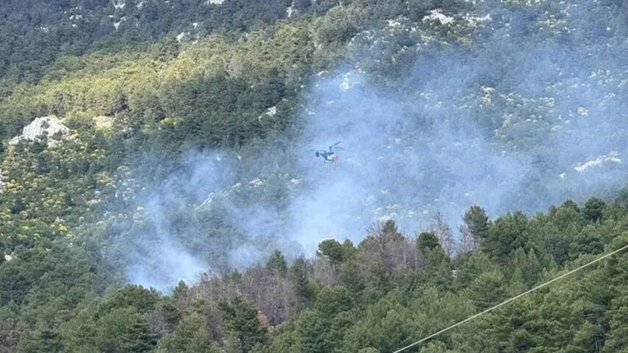 Kaş'ta orman yangını çıktı