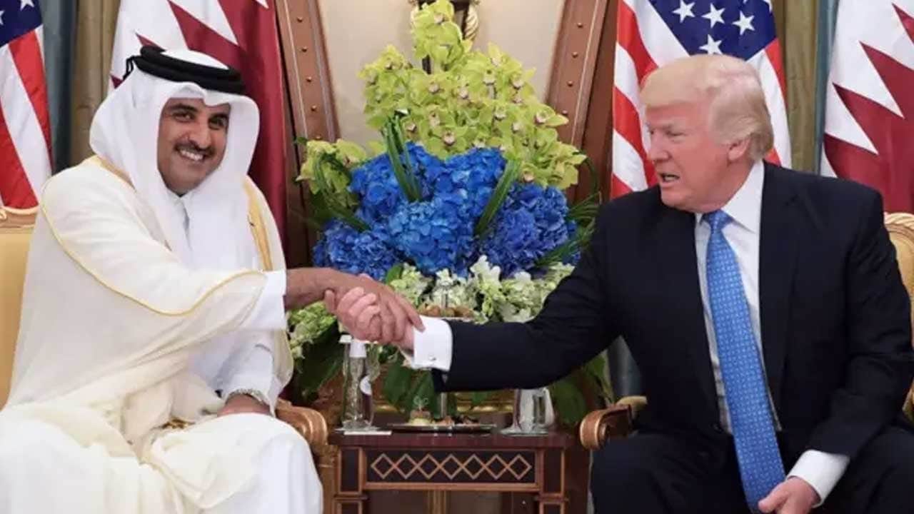 Katar Emiri Al Sani, ABD Başkanı Trump ile görüştü