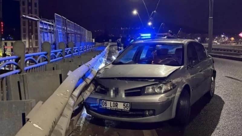 Kayseri'de alkollü sürücü bariyerlere girdi: 25 bin TL ceza!