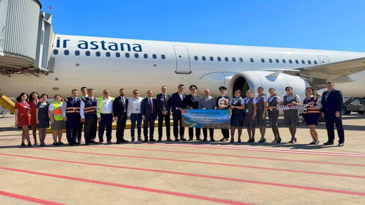 Kazakistan’dan Dalaman’a ilk uçuş gerçekleştirildi