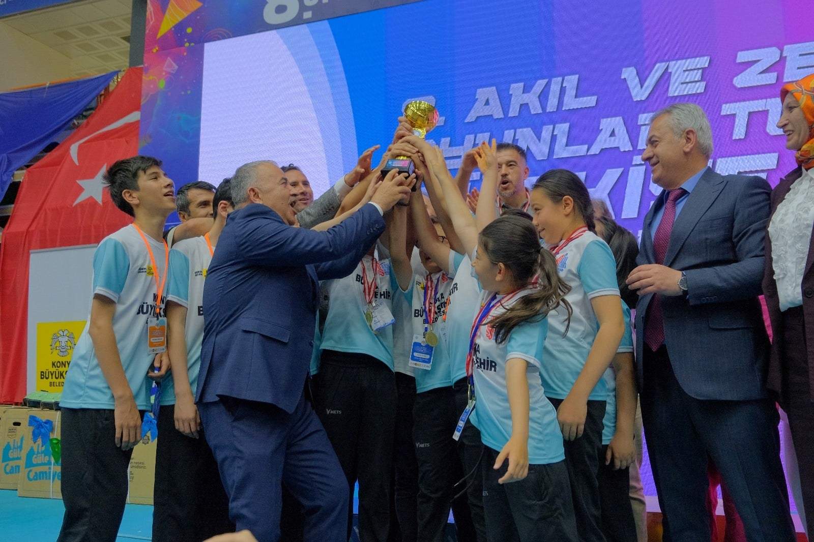 Konya akıl ve zeka oyunlarında üst üste 3. kez Türkiye şampiyonu oldu