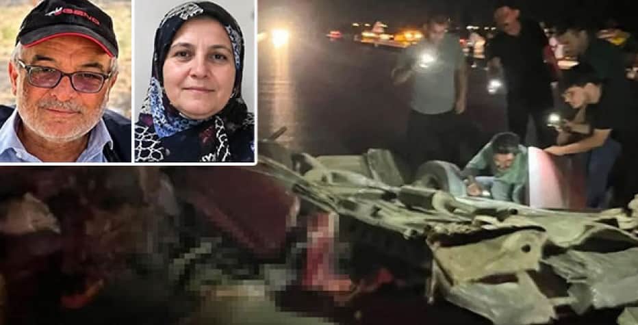 Konya’da feci kaza: Çiftin yürek yakan sonu