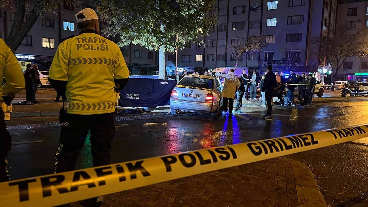 Konya’da yaya geçidinde acı son! Çarpmanın şiddeti engel olamadı