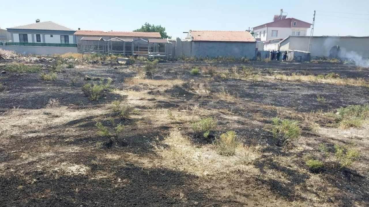 Konyalıları korkutan yangın