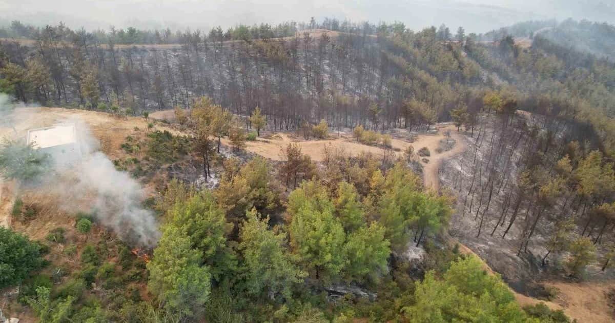 Kozan'daki orman yangınına 3 uçak, 9 helikopter ve 476 personelle müdahale sürüyor
