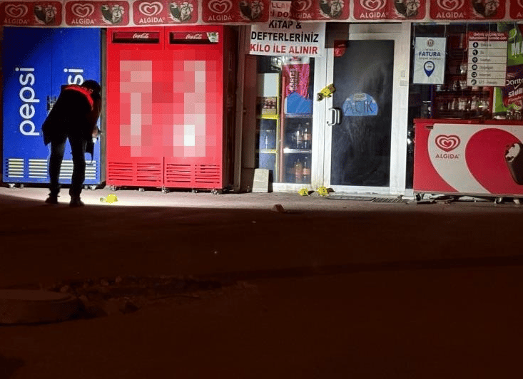 Markete molotoflu saldırı