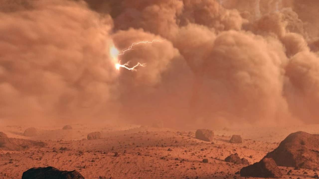 Mars'ta şimşek çakıyor!
