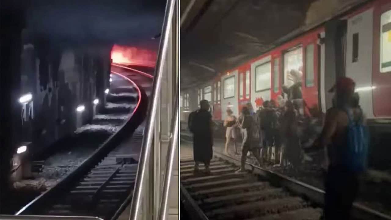 Metroda yangın! 39 kişi hastanelik oldu