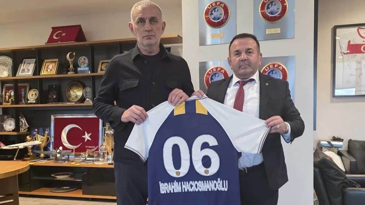 MKE Ankaragücü Başkanı Yaman, TFF Başkanı Hacıosmanoğlu'nu ziyaret etti