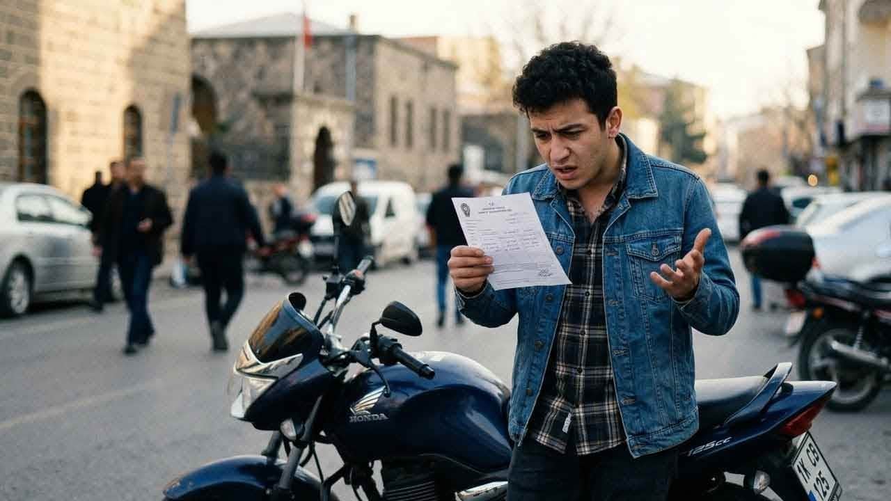 Motosiklete emniyet kemeri cezası! Diyarbakırlı genç gördüklerine inanamadı