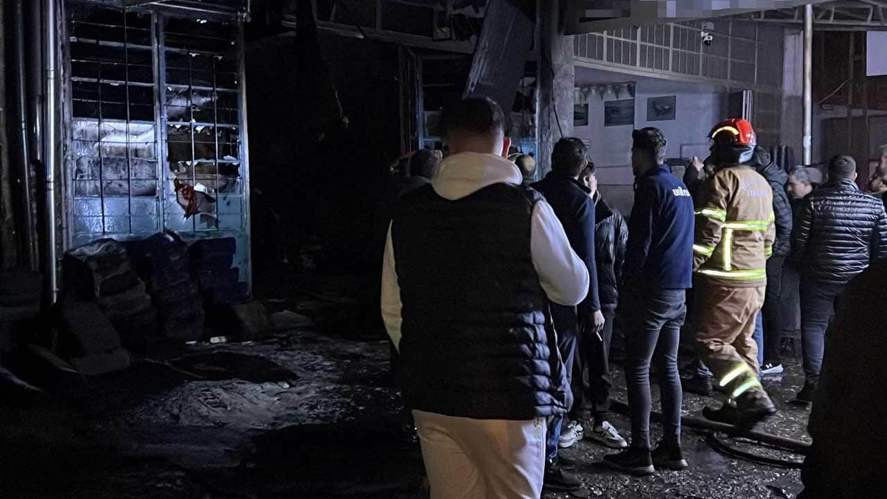 Nevşehir’de oto döşeme dükkanında yangın