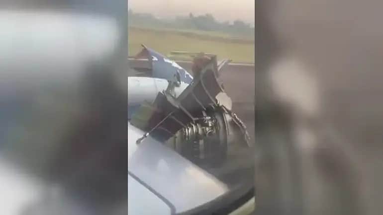 Nijerya'da havada can pazarı: Parçalanan motor facianın eşiğinden döndürdü!