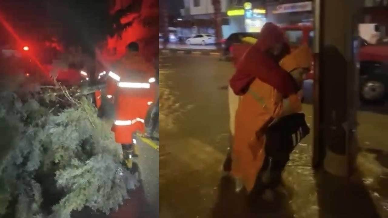Osmaniye’de şiddetli yağış ve fırtına etkili oldu