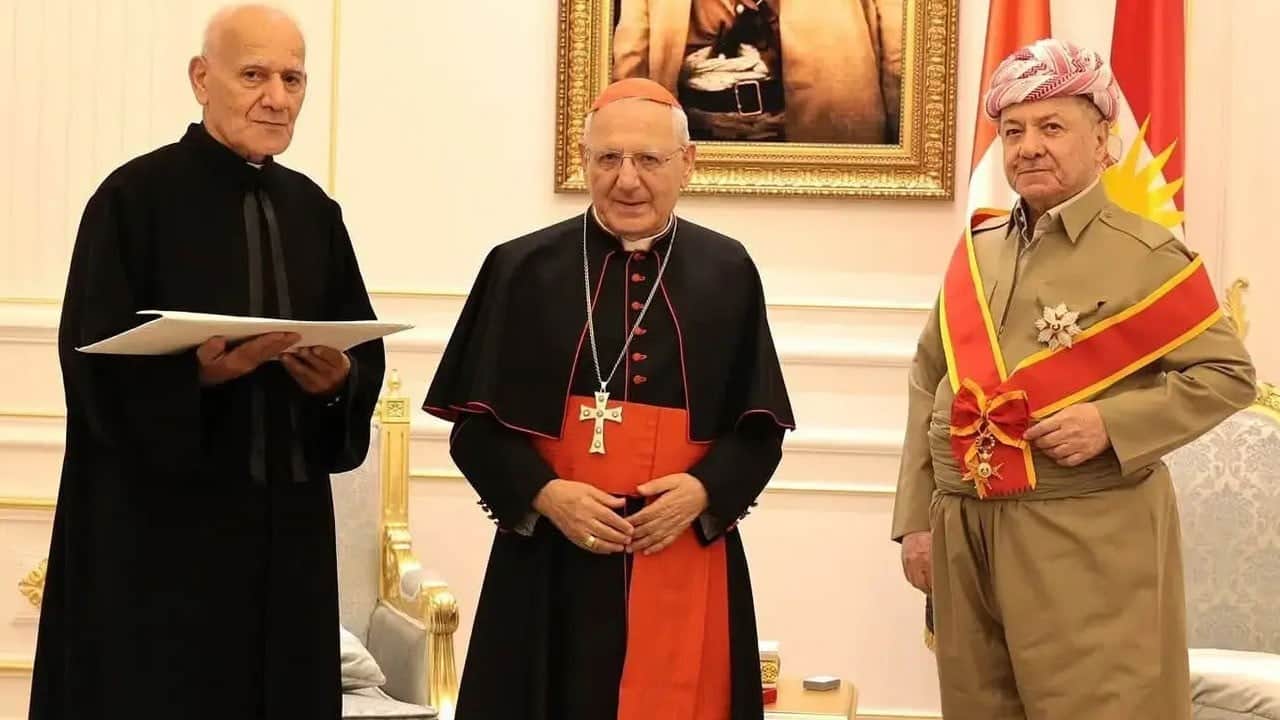 Papa’dan Barzani’ye yüksek onur ödülü