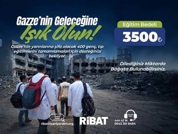 Ribat İnsani Yardım Derneği Soykırıma Rağmen Gazze’yi Bırakmıyor
