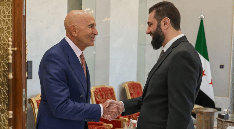 Şam’da diplomasi trafiği: Ahmet Şara ve Tom Barrack bir araya geldi