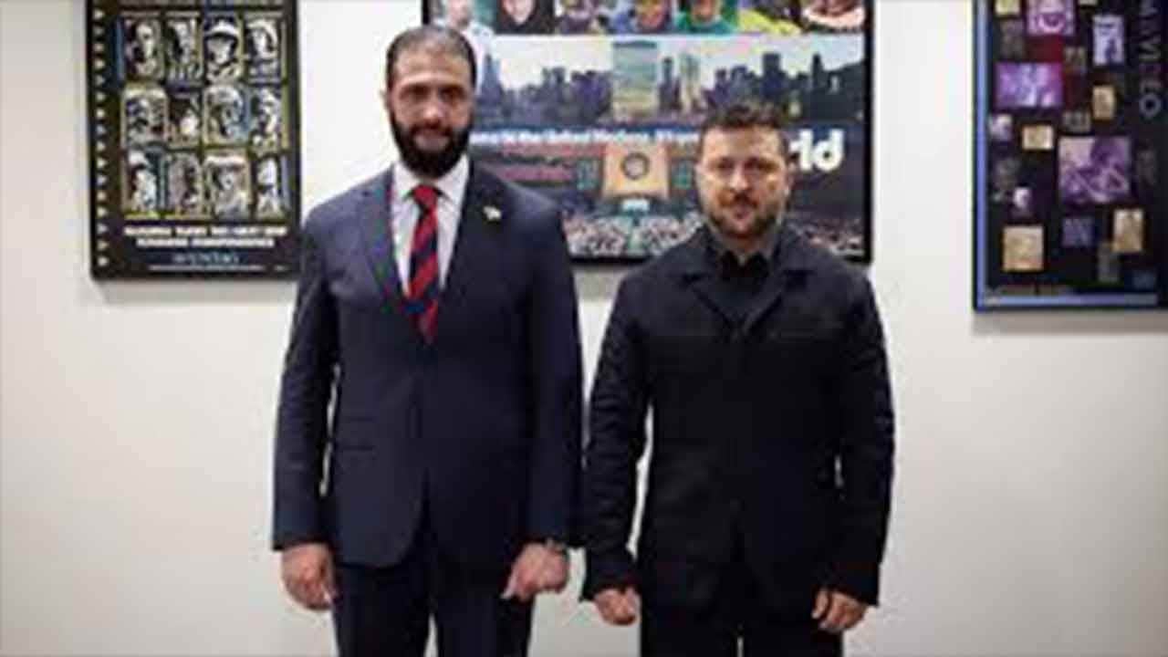 Şam'da tarihi üçlü zirve! Zelenskiy ve Şara gıda ve güvenlik için el sıkıştı!